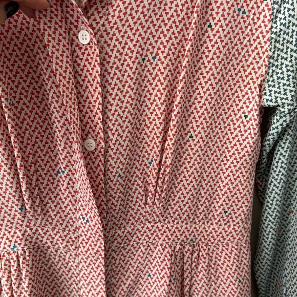BOY. BAND OF OUTSIDERS 100% SILK PRINTED BUTTON DOWN DRESS SIZE 1 - Picture 6 of 15